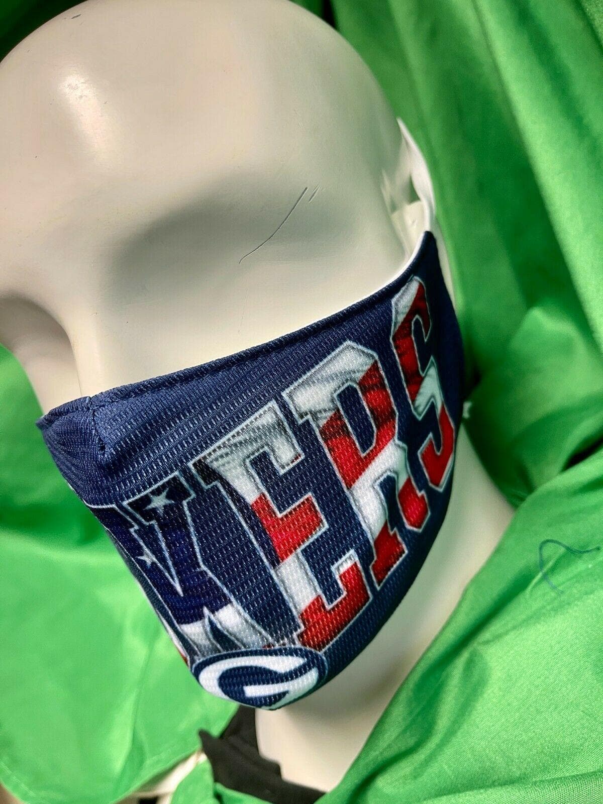NFL Green Bay Packers Patriotic USA Face Cover Mask Twin Elastic Around Head NWT