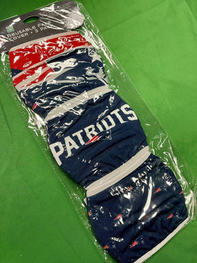 NFL New England Patriots Set of 3 FOCO Face Masks Covering NWT