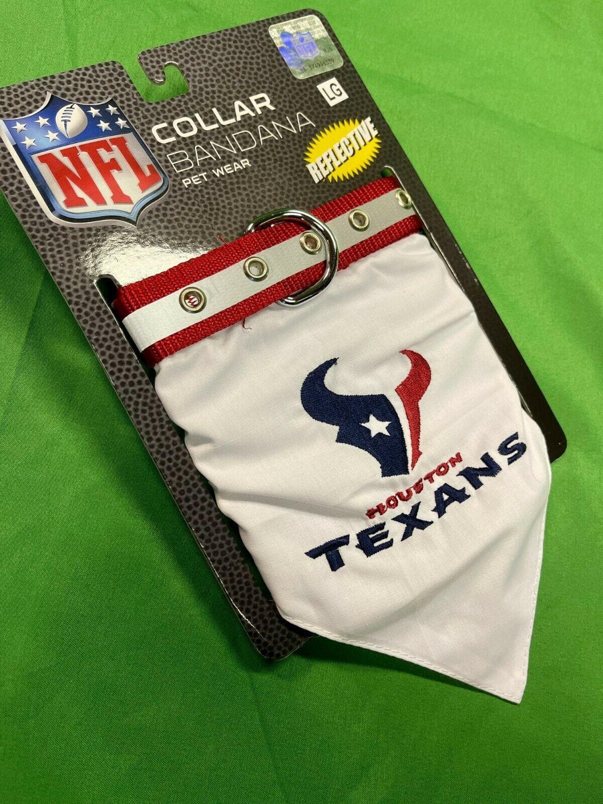 NFL Houston Texans Pet Collar Bandana Size Large NWT