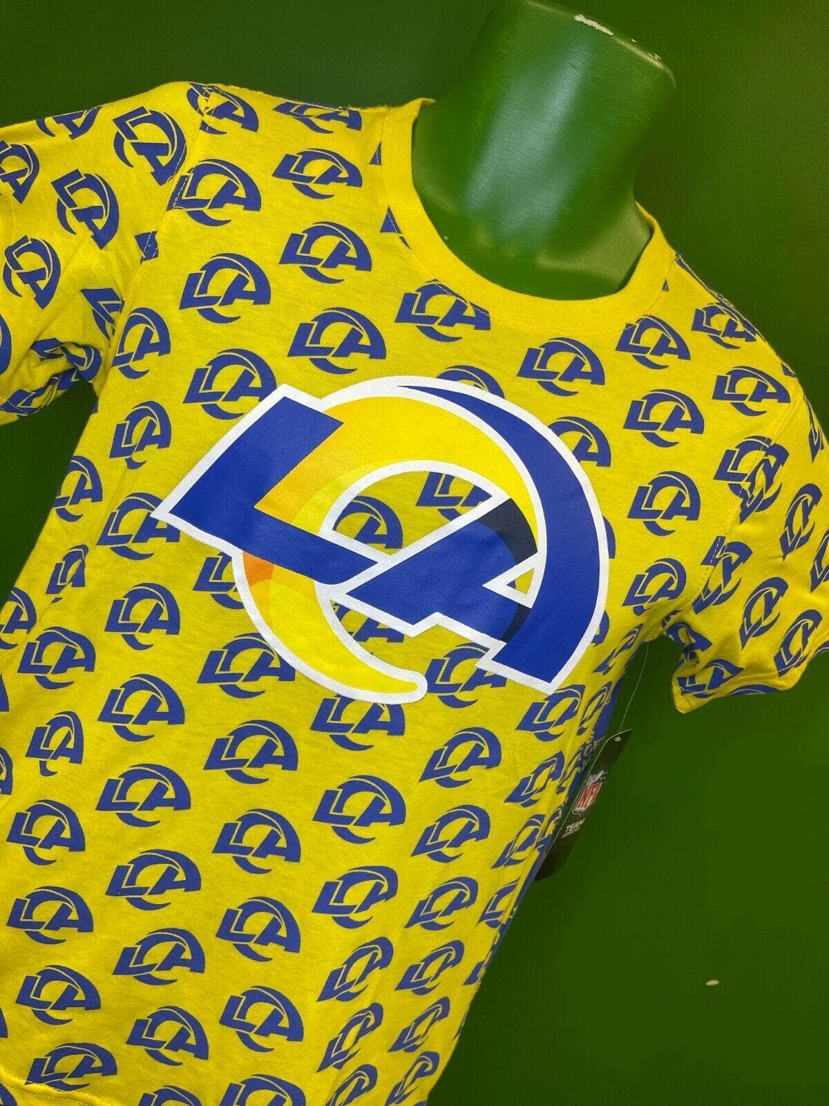 NFL Los Angeles Rams Allover Print T-Shirt Youth Large 14-16 NWT
