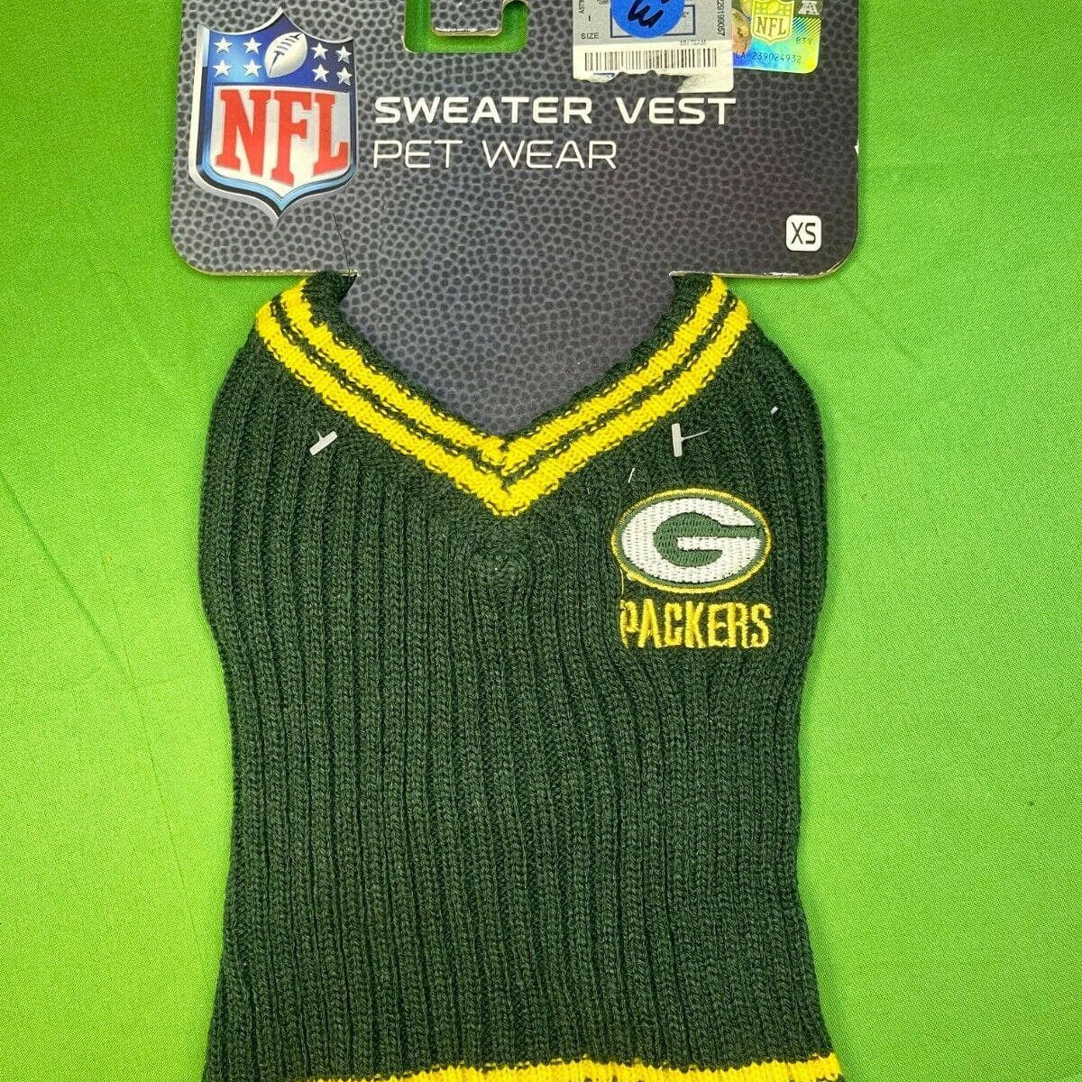 Green Bay Packers NFL Knitted Holiday Dog Sweater