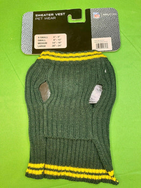 NFL Green Bay Packers Dog Jumper Sweater Vest Size X-Small NWT ADORABLE!