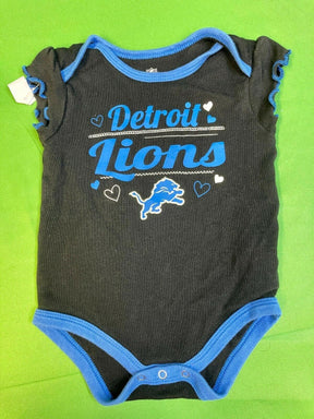 NFL Detroit Lions Bodysuit/Vest Girls' Black 6-9 months