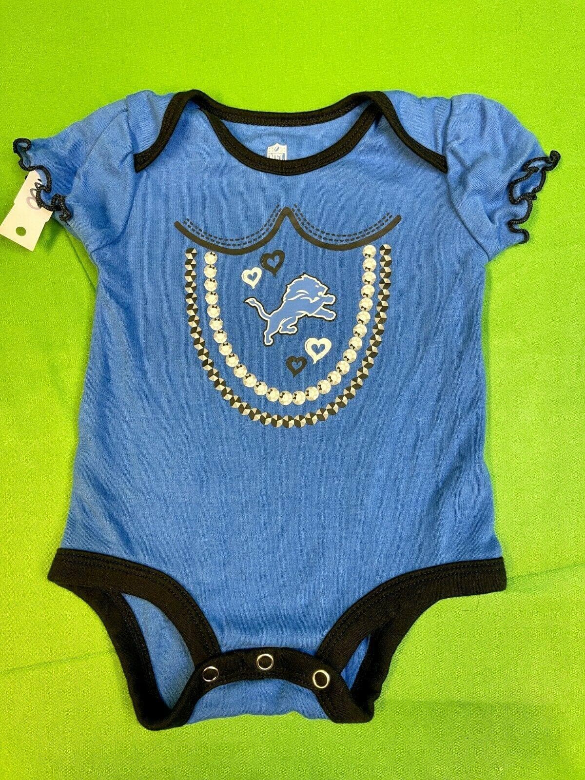 NFL Detroit Lions Bodysuit/Vest Girls' Blue Newborn 0-3 months