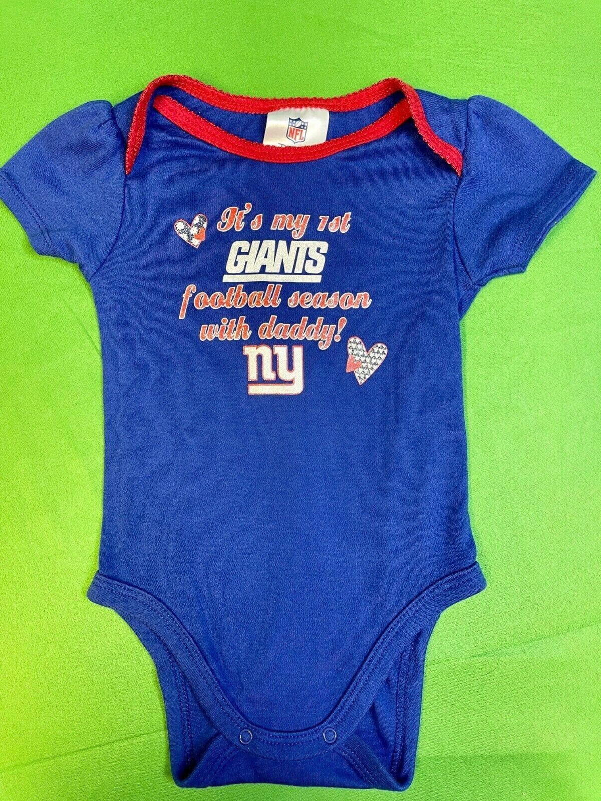 NFL New York Giants Bodysuit/Vest Girls' Blue Toddler 18 months