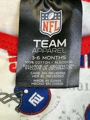 NFL New York Giants Printed Bodysuit/Vest L/S 3-6 months