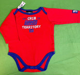 NFL New York Giants Red Bodysuit/Vest L/S 3-6 months