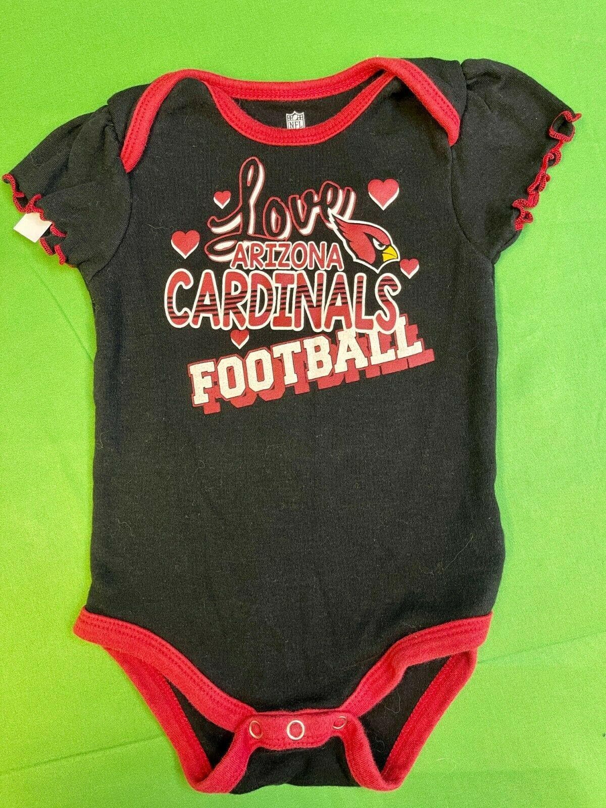 NFL Arizona Cardinals Bodysuit/Vest Girls' Black 12 months