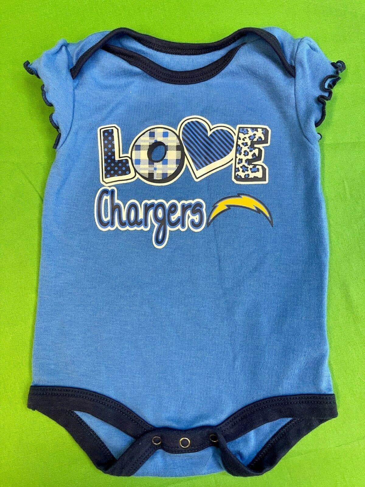NFL Los Angeles Chargers Bodysuit/Vest Girls' Blue 3-6 months