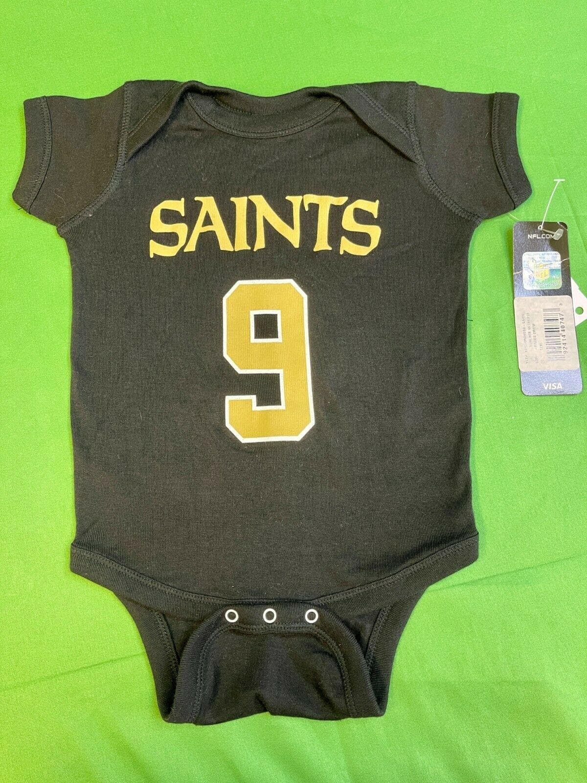 NFL New Orleans Saints Drew Brees #9 100% Cotton Bodysuit/Vest 12 months NWT