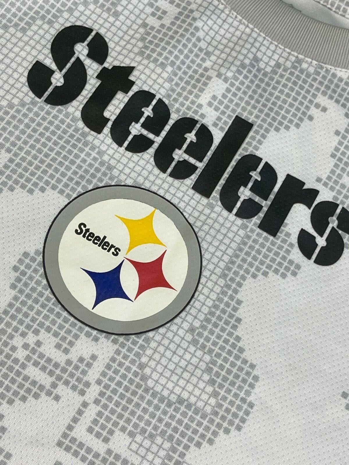 NFL Pittsburgh Steelers Wicking T-Shirt Grey Toddler 3T Chest 26"