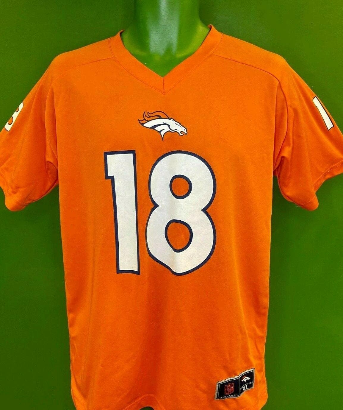 NFL Denver Broncos Manning #18 Jersey Top Youth X-Large 18-20 (40")