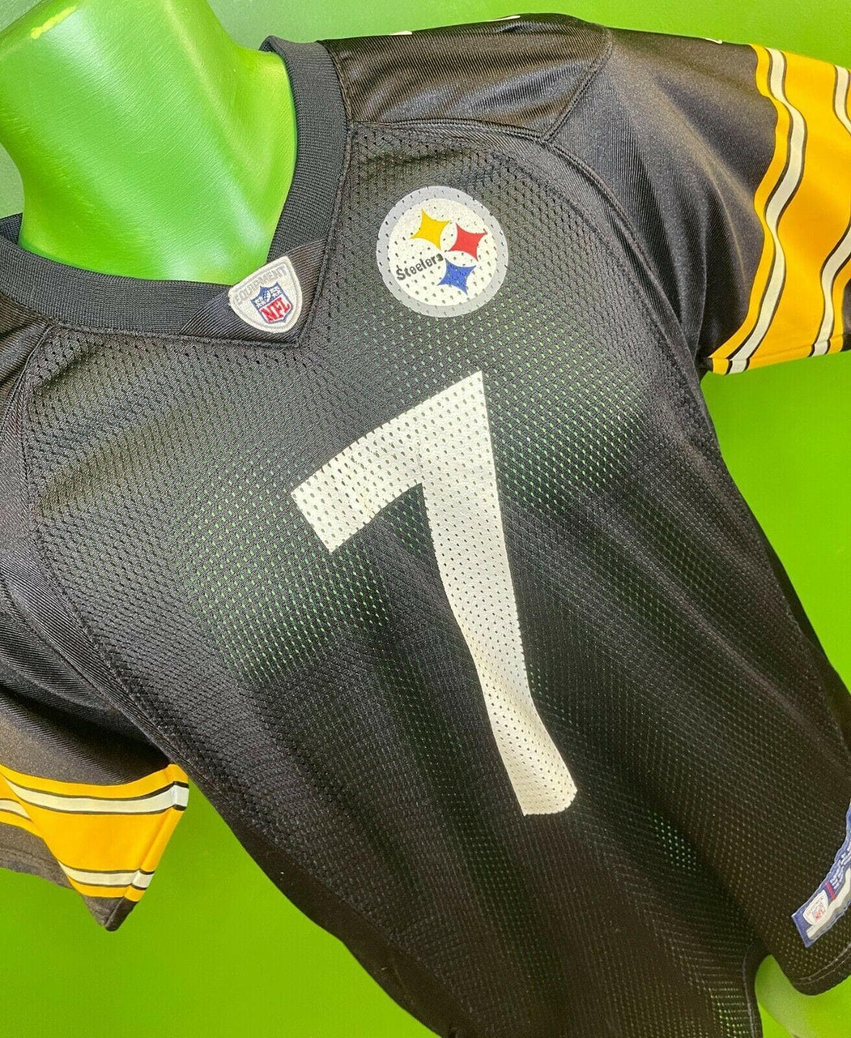 NFL Pittsburgh Steelers Roethisberger #7 Reebok Jersey Youth Large 14-16