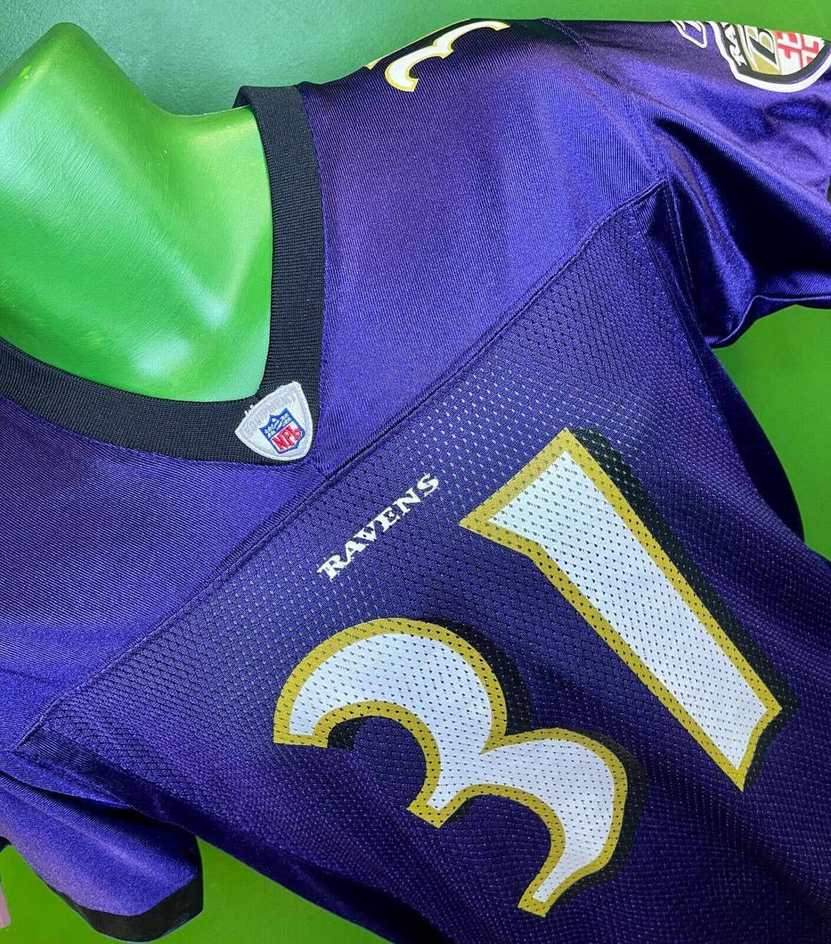 Steve McNair Baltimore Ravens Purple Jersey L Reebok NFL