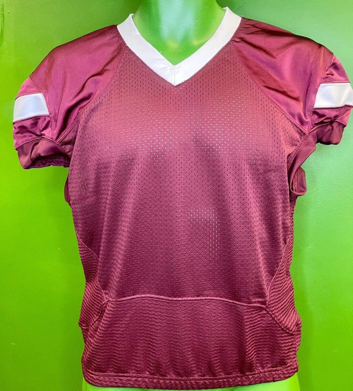 American Football Alleson Burgundy Jersey Youth Large