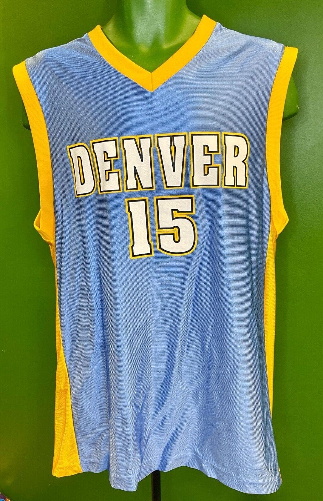 NBA Denver Nuggets Carmelo Anthony #15 Basketball Jersey Men's Medium 42"