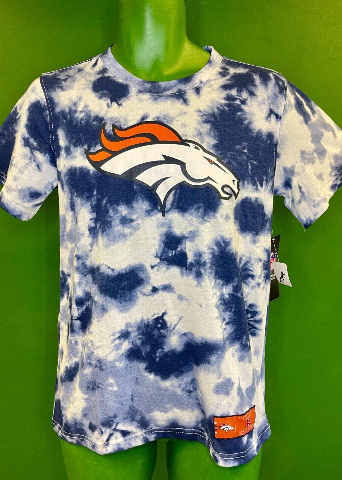 NFL Denver Broncos Tie-Dye T-Shirt Youth X-Large 18-20 36" NWT