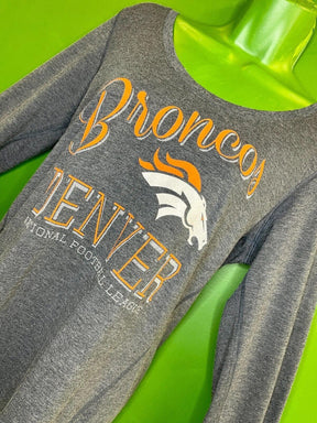 NFL Denver Broncos '47 Brand L-S Scoop Neck Grey T-Shirt Women's Medium 36"
