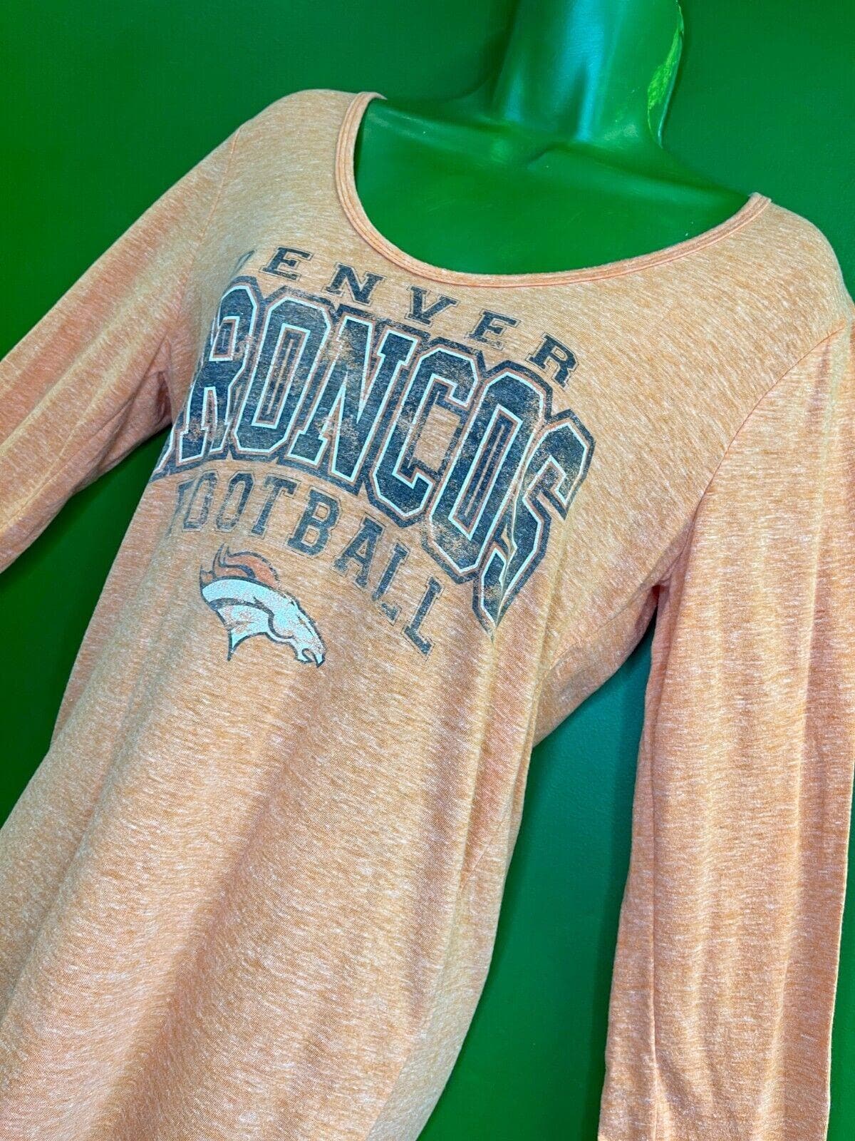 NFL Denver Broncos Heathered L-S T-Shirt Women's Medium 34"