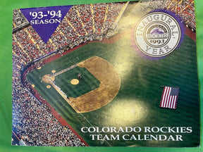 MLB Colorado Rockies Original Inaugural Year Calendar 1993-1994