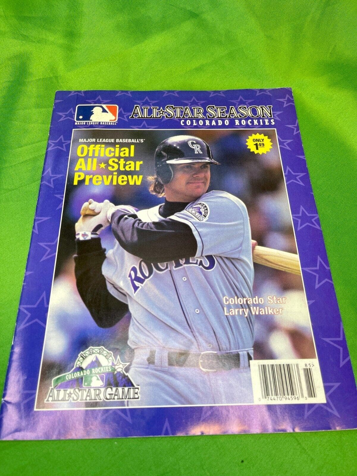 MLB Official Allstar Preview Magazine Colorado Rockies 1998