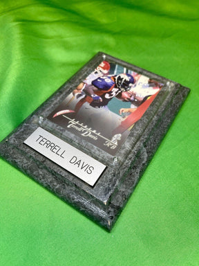 NFL Denver Broncos Terrell Davis #30 Small Plaque 6"x 4"