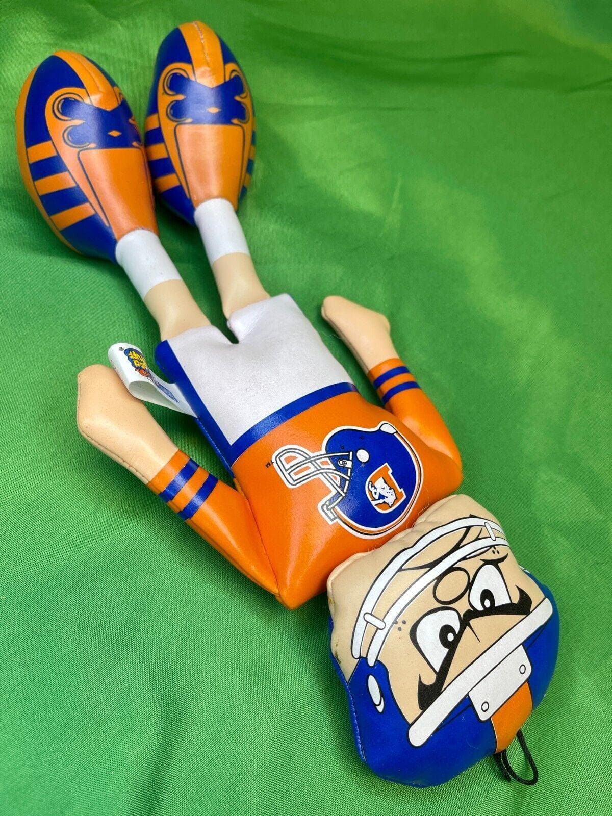 NFL Denver Broncos Vintage Plastic Cuddly Toy  Ornament 1995 Cute!