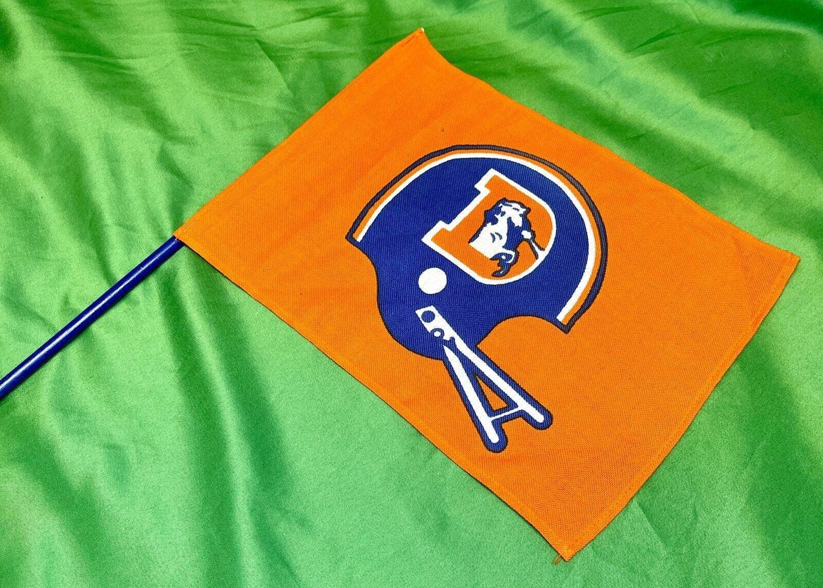 NFL Denver Broncos Vintage Game Day Canvas Flags A4 Size Unique!