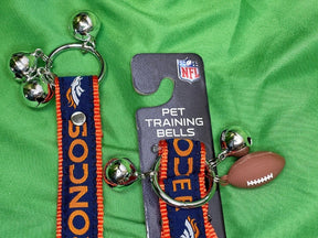 NFL Denver Broncos Pet Dog Training Bells NWT