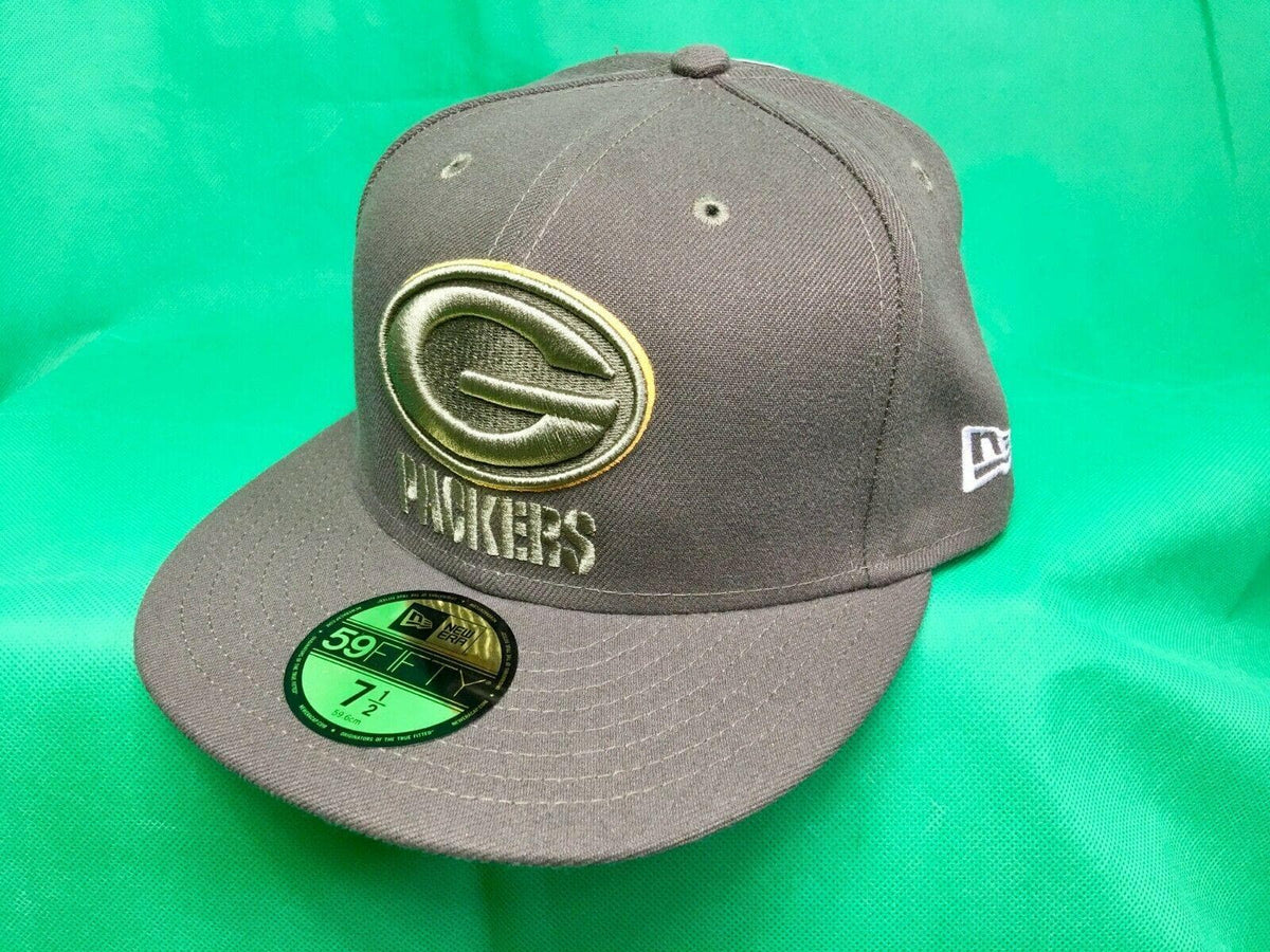 NFL Green Bay Packers New Era 59FIFTY Salute to Service Fitted Baseball Cap/Hat 7-1/2 NWT