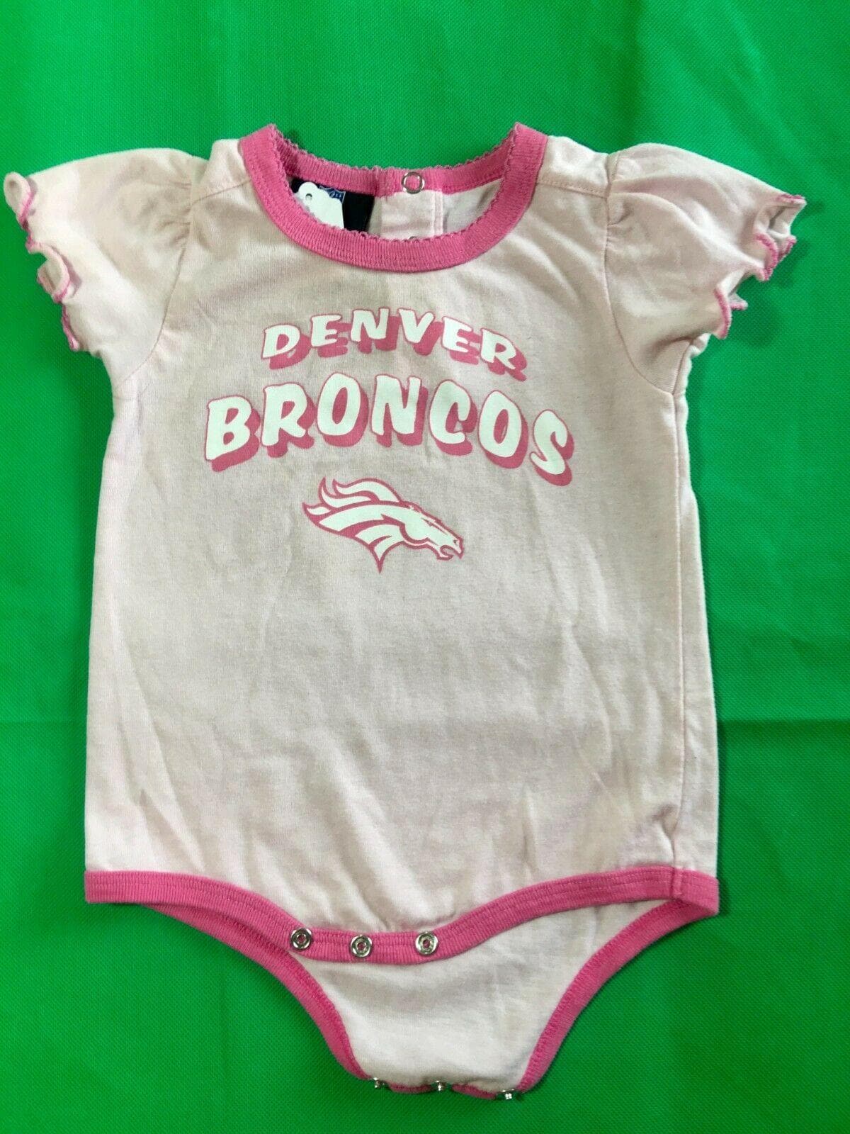 NFL Denver Broncos Pink Bodysuit/Vest 3-6 Months