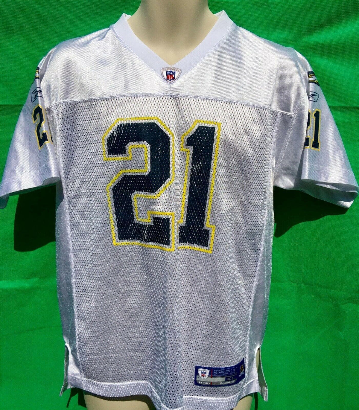 NFL Los Angeles Chargers Ladainian Tomlinson #21 Reebok Jersey Youth X-Large 18-20