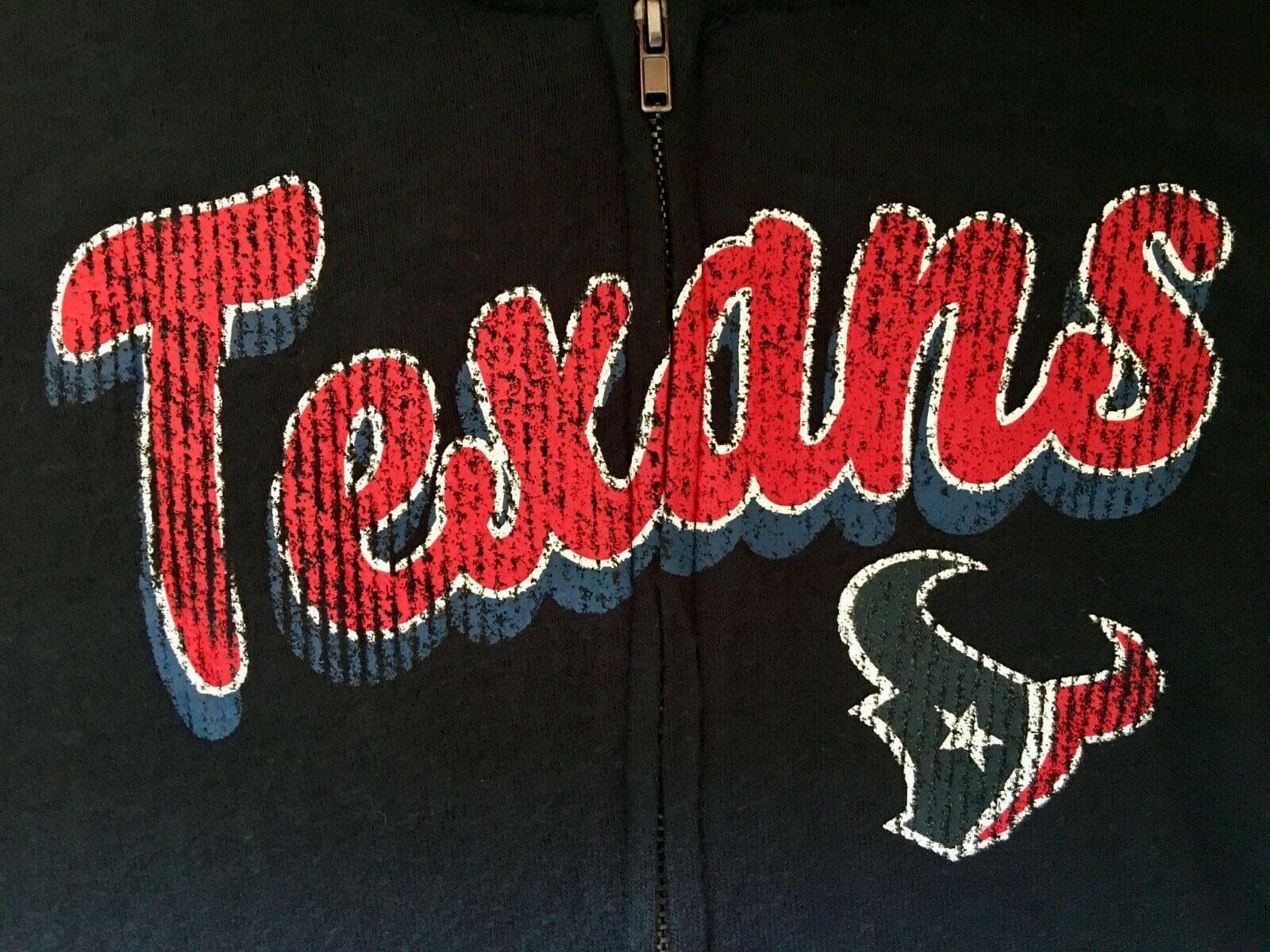 NFL Houston Texans Super Soft Full Zip Hoodie Youth Small 6 NWT