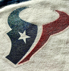 NFL Houston Texans L/S Glittery Girls' T-Shirt Youth Large 14-16 NWT