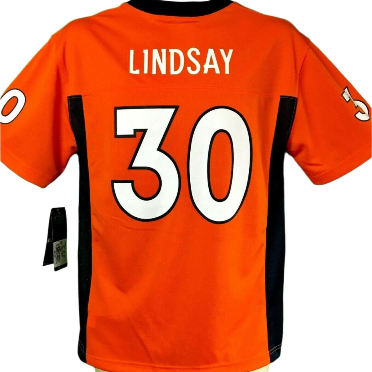 NFL Denver Broncos Phillip Lindsay 30 Jersey Youth Large 14 16 NWT