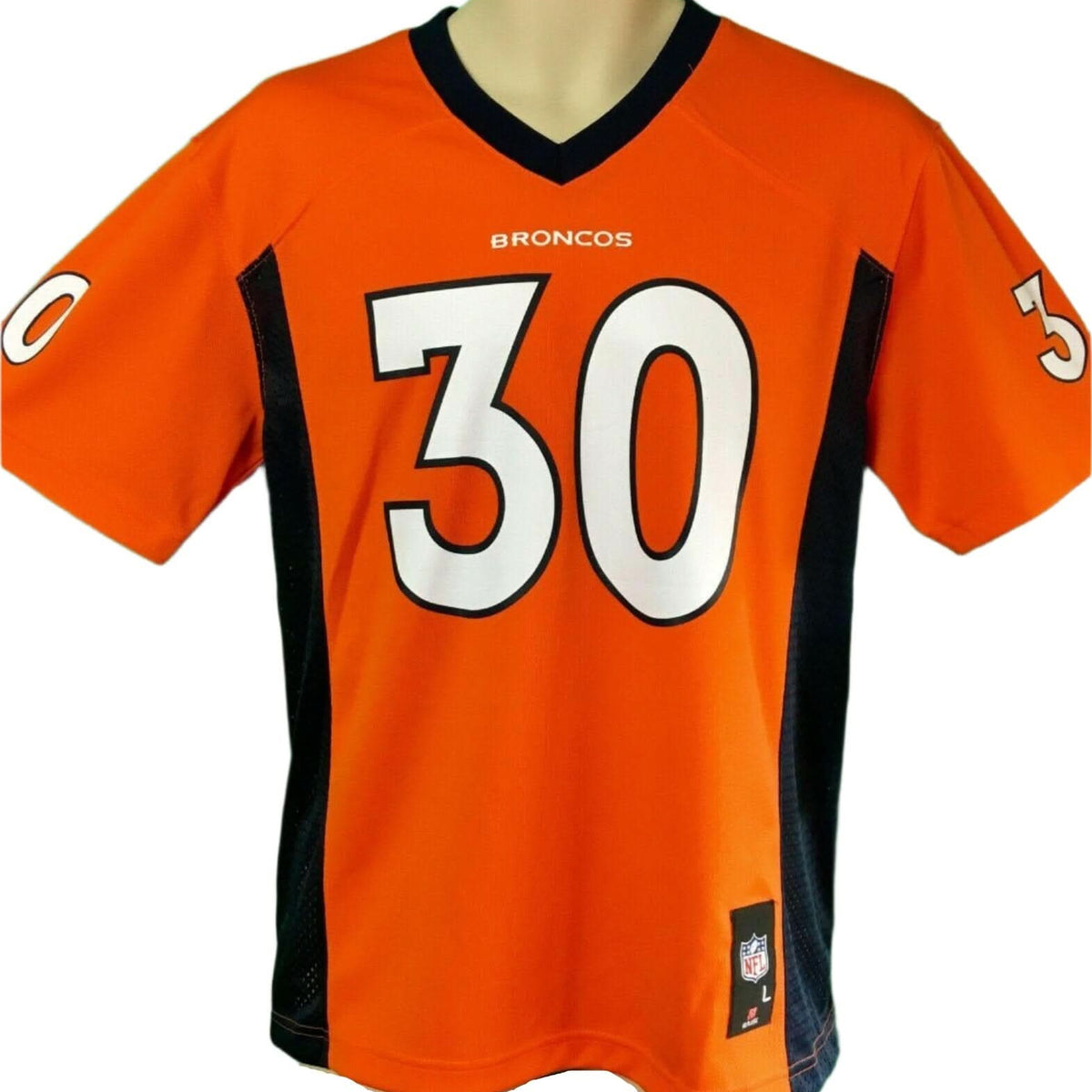 NFL Denver Broncos Phillip Lindsay 30 Jersey Youth Medium 10 12 NWT