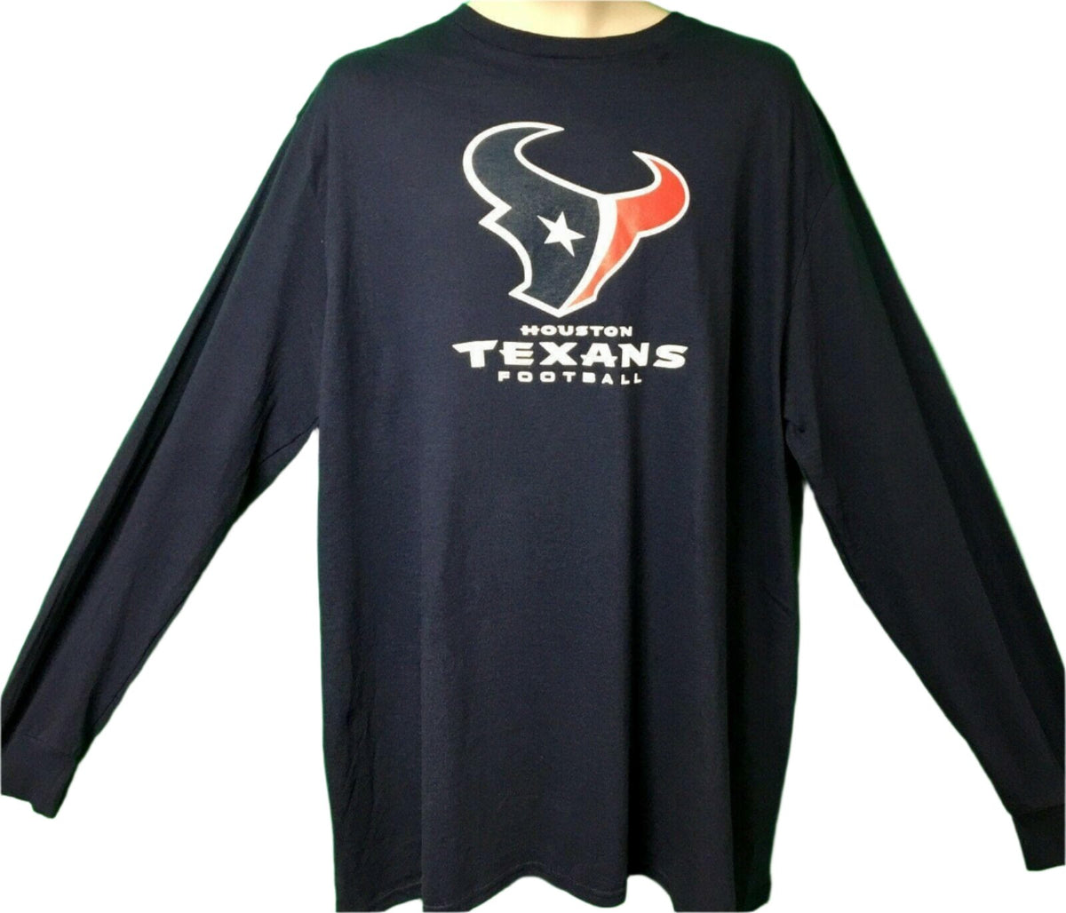 NFL Houston Texans Blue L/S T-Shirt Men's 2X-Large NWT