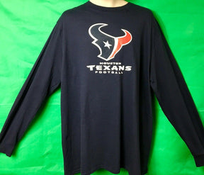 NFL Houston Texans Blue L/S T-Shirt Men's 2X-Large NWT