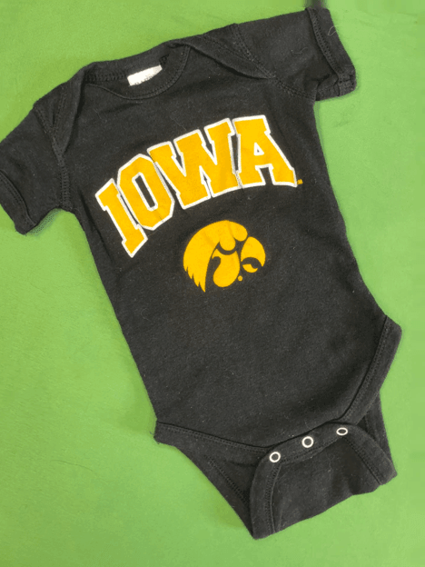 NCAA Iowa Hawkeyes Black Bodysuit Newborn