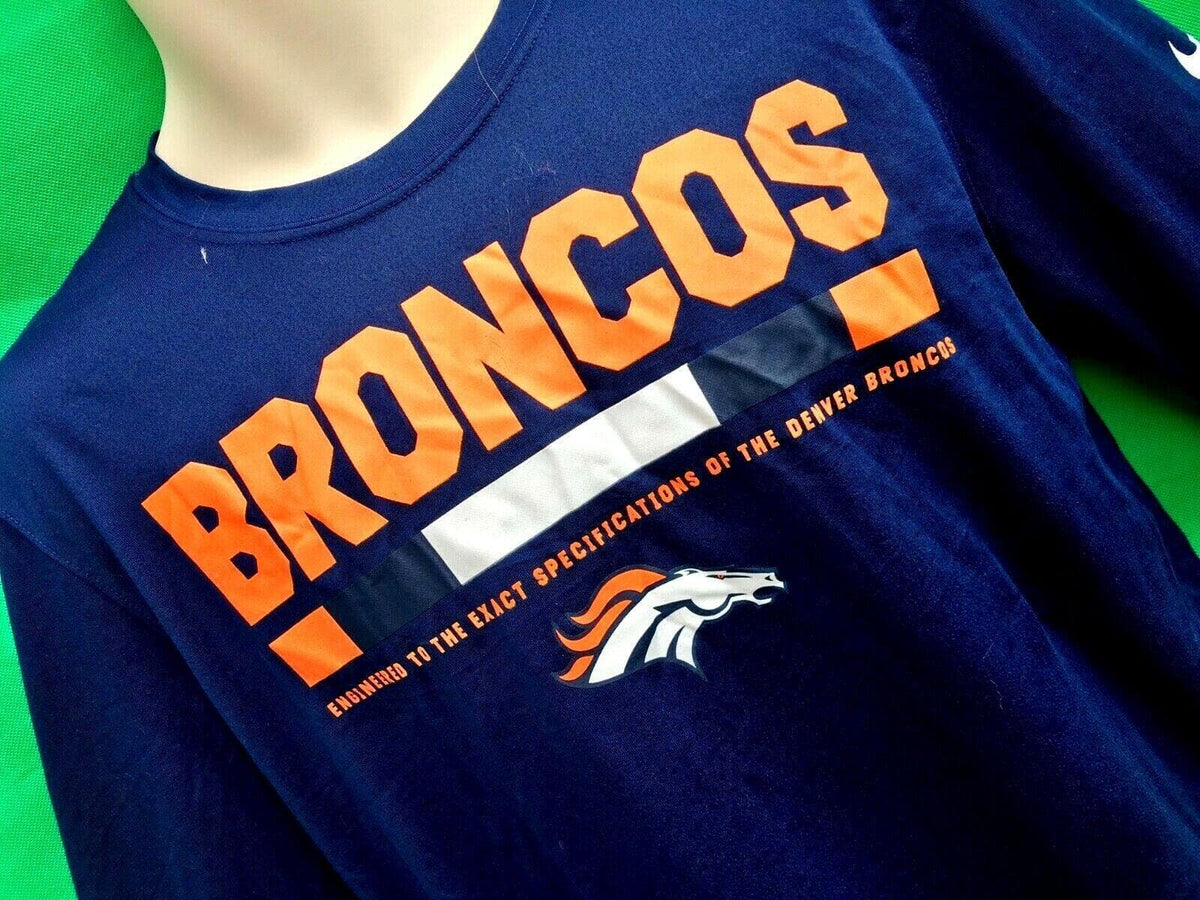 NFL Denver Broncos Sideline Legend Staff Performance L/S T-Shirt Men's Medium NWT