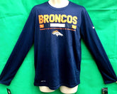 NFL Denver Broncos Sideline Legend Staff Performance L/S T-Shirt Men's Medium NWT