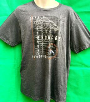 NFL Denver Broncos Grey Gridiron T-Shirt NWT Men's Large