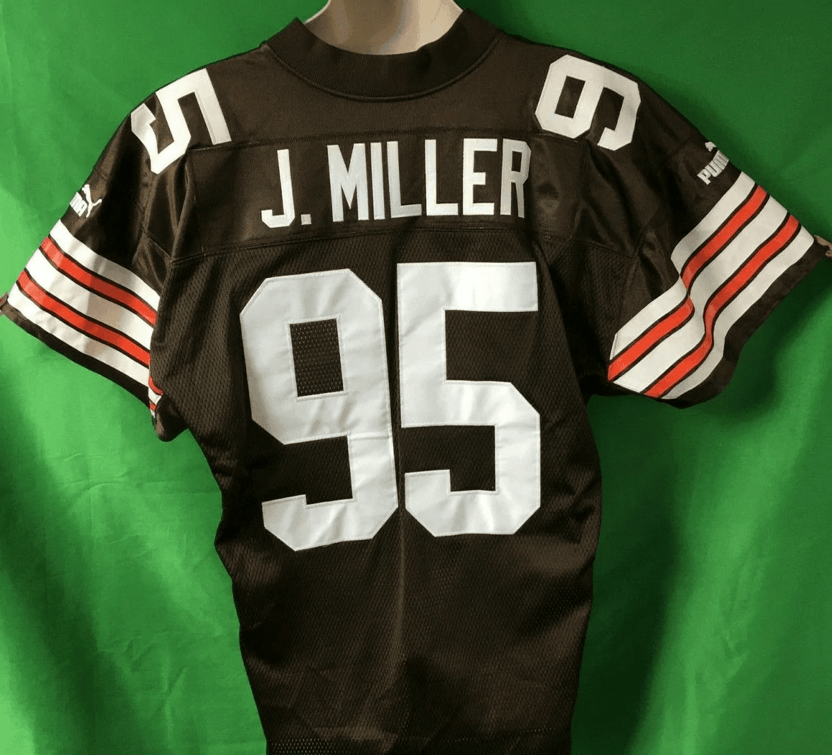 NFL Cleveland Browns Jamir Miller #95 Vintage Puma Jersey Men's US Large 46